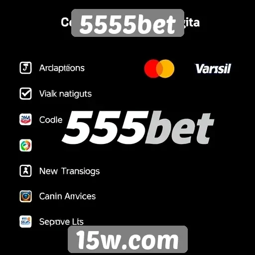 Métodos de pagamento oferecidos pela 5555bet