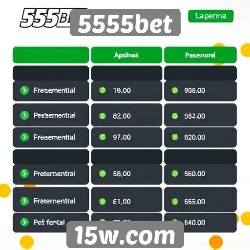 Comparação das opções de pagamento do 5555bet